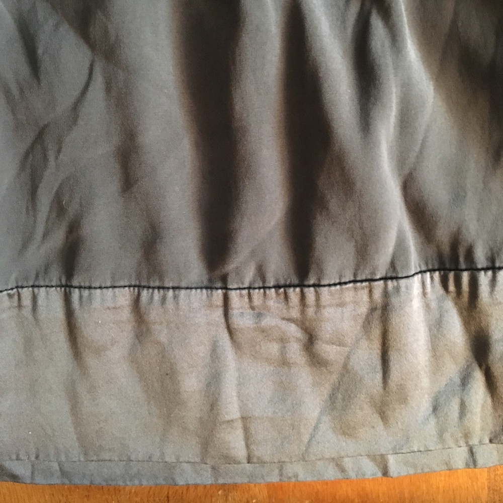 MARTIN + OSA Grey Gray Silk Camisole Ruffle Trim - Picture 4 of 4